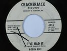 Northern Soul Popcorn 45 ROBIN RICE I've Had It CRACKERJACK promo HEAR