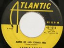 CARMEN TAYLOR Mama Me And Johnny Free / Mamou ATLANTIC 45 R&B popcorn 1953 HEAR