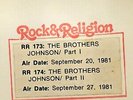 RADIO SHOW: 9/20/81 ROCK & RELIGION RR 173/174 THE BROTHERS JOHNSON
