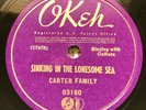 1935 - CARTER FAMILY   SINKING IN THE LONESOME SEA   78 RPM   LIKE NEW