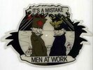 Men At Work It's A Mistake UK shaped picture disc vinyl record WA3475 EPIC