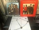 TELEVISION 3LP lot: Marquee Moon Adventure Self Titled LP - Sealed/Near Mint/VG+
