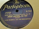 LUIS RUSSELL AND HIS ORCHESTRA  JERSEY LIGHTENING & EDDIE LANG PARLOPHONE R740