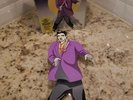 Collector's Item Boxed Elvis Pendulum Clock with Swinging Legs Purple Jacket  b1