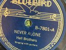 Bluebird 7801 Hall Brothers HITCH-HIKE BLUES  78rpm Country E/EE- 1937
