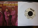 little anthony better use your head veep wdj pix cover  usa  soul 45 orig