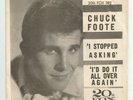 DOOWOP TEEN w PIC SLEEVE- CHUCK FOOTE - I STOPPED ASKING HEAR -1962 DJ 20TH FOX