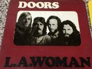 THE DOORS white label promo L.A.WOMAN clear/yellow crucifix insert vinyl Lp