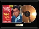 ELVIS PRESLEY GIRLS GIRLS RARE GOLD METALIZED RECORD ALBUM LP NON RIAA AWARD