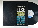 CANNONBALL ADDERLEY MILES DAVIS Somethin' Else LP BLUE NOTE 1595 EAR DG  RVG 63R