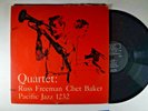 CHET BAKER Quartet RUSS FREEMAN LP WORLD PACIFIC PJ-1232 US 1957 DG MONO mint