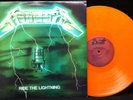 METALLICA Ride The Lightning Orange Vinyl LP With Alternate Green Cover