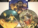 IRON MAIDEN, LIVE IN IPSWICH UK 1983, 3 PICTURE DISC NUMBERED SET W/ 6 POSTERS