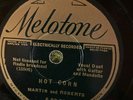 Melotone 6-03-52 Martin & Roberts HOT CORN /Doc Roberts 78 rpm Country 1934 E+