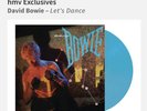 DAVID BOWIE LET’S DANCE HMV VINYL WEEK EXCLUSIVE BLUE VINYL New & Sealed In Hand