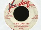 THE MAGNIFICENTS Don't Leave Me on Vee Jay Promo R&B Doo Wop 45 Hear