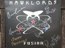 Hawklords Fusion LP ( Hawkwind ) signed / autographed