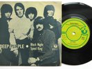 DEEP PURPLE BLACK NIGHT / SPEED KING 1970 RARE INDIA 7“ PS