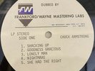 CHUCK ARMSTRONG - SHACKIN' UP (RARE ACETATE DISC, 1976, VG)