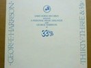 George Harrison A PERSONAL MUSIC DIALOGUE AT 33 1/3 LP Promo INTERVIEW Beatles