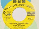 HANK WILLIAMS Long Gone Lonesome Blues / Dear John MGM DJ K13717 NEAR MINT