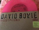 David bowie Rare * Mint * hello spaceboy..7 “ 45rpm Lipstick pink vinyl record