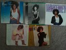 *WHITNEY HOUSTON 5 R&B SOUL 45 RPM VINYL RECORDS ALL PICTURE SLEEVES EX *
