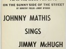 JOHNNY MATHIS SINGS JIMMY McHUGH Columbia 45 w/ promo sleeve PS 1961 7” HEAR