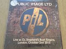Public Image Ltd - Live At The O2 Shepherds Bush Empire 2015 Clear Vinyl As New