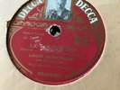 ARMSTRONG MU 60492 La vie en rose  DECCA  78 Tours rpm GRAMOPHONE  LP JAZZ