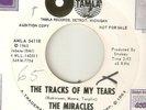 THE MIRACLES The Tracks Of My Tears TAMLA PROMO  MOTOWN NORTHERN SOUL USA 45