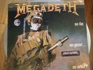 Vintage vinyl record Megadeth So Far So Good So What Mary Jane Set World Afire