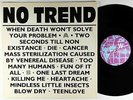 No Trend - When Death Won't Solve Your Problem LP - Widowspeak UK VG++