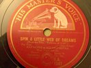 RAY NOBLE AL BOWLLY THREE GINX Spin a Little Web HMV Australia 1934 78
