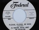 R&B Soul 45 EL PAULING Please, Please Be Mine FEDERAL VG+ promo HEAR