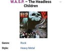 W.A.S.P. The Headless Children '89 LP ORIGINAL US press Blackie Lawless