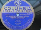 Al Jolson 78rpm Single 10-inch Columbia Records #A3694 I'll Stand Beneath Your