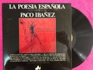 PACO IBAÑEZ LP VINILO LA POESIA ESPAÑOLA CON MUSICA IBAÑEZ CANTA JOSE M. HERRAIZ