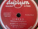 italian pop 78 RPM- AURELIO FIERRO- romantica -rare 1950's israeli pressing