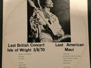 Jimi Hendrix Last British Concert Isle of Wright Last American Maui RARE 2LP