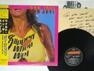 BON JOVI SLIPPERY WHEN WET MERCURY 28PP-1025 Japan OBI VINYL LP