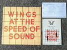 PAUL MCCARTNEY BEATLES 1976 UK WINGS AT THE SPEED OF SOUND + FAN CLUB INSERTS
