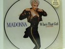 MADONNA who's that girl (picture disc) 12 INCH EX/EX, W 8341 TP, vinyl, uk, 1987