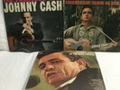 3 albums JOHNNY CASH - Folsom Prison, Fabulous & Songs Of The Soil - vinyl lp