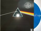 PINK FLOYD, DARK SIDE OF THE MOON, MARBLED BLUE VINYL LP RECORD WITH JACKET