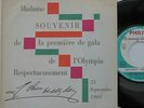 JOHNNY HALLYDAY SP 45t PROMO Olympia 21/09/61 Jamais Joué EX+/MINT