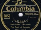 78 rpm TINO ROSSI J'attendrai German 1938 shellac Columbia 10