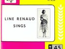 LINE RENAUD 45 TOURS EP / SINGS + 3 TITRES POCHETTE JAUNE / USA 1953