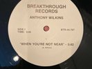 Anthony Wilkins 12” When You’re Not Near Rare Private Press Funk Soul Boogie