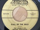 TINY GRIMES: Call Of The Wild 45rpm 7” 1953 Blues R&B Soul Jazz Rock GOTHAM